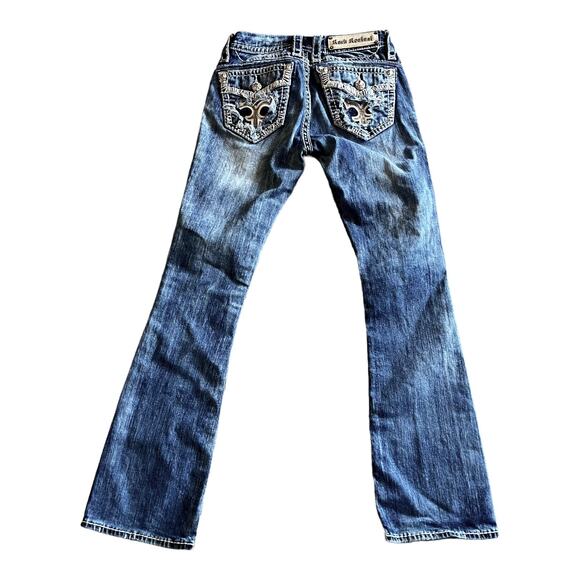 Rock Revival Blue JEAN 25 Gloria Mid Rise Straight Stretch Womens Demin Jeans - Picture 4 of 9